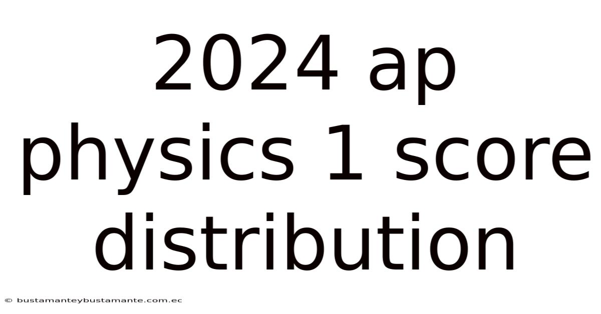 2024 Ap Physics 1 Score Distribution