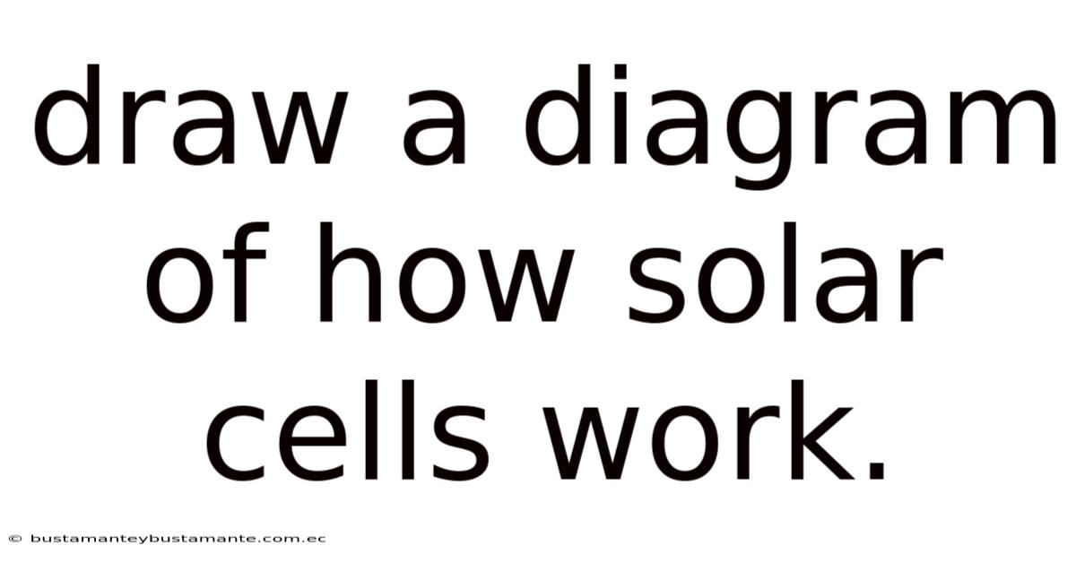 Draw A Diagram Of How Solar Cells Work.