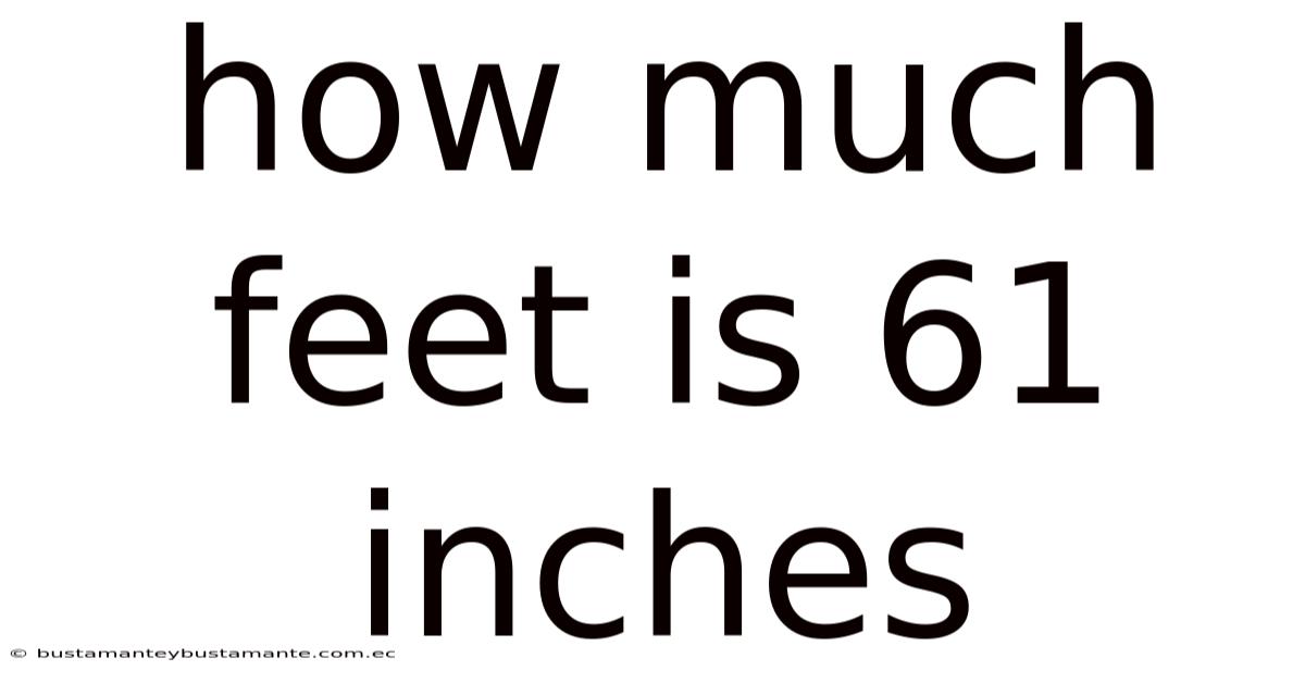 How Much Feet Is 61 Inches