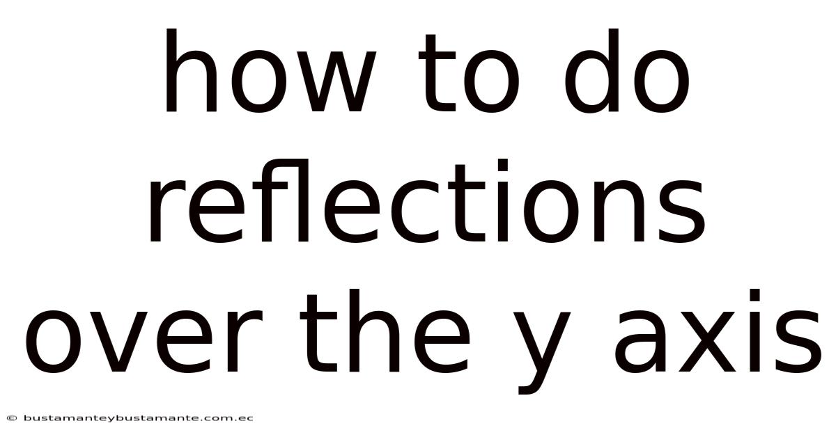 How To Do Reflections Over The Y Axis