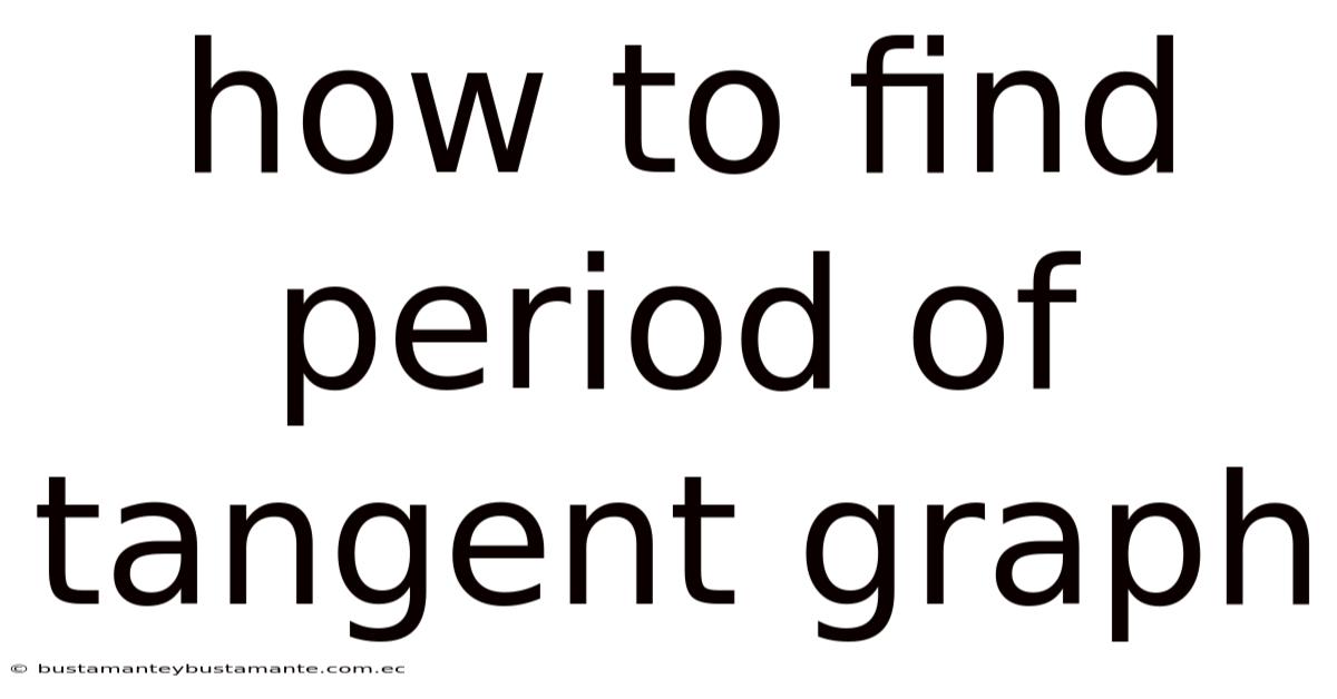 How To Find Period Of Tangent Graph