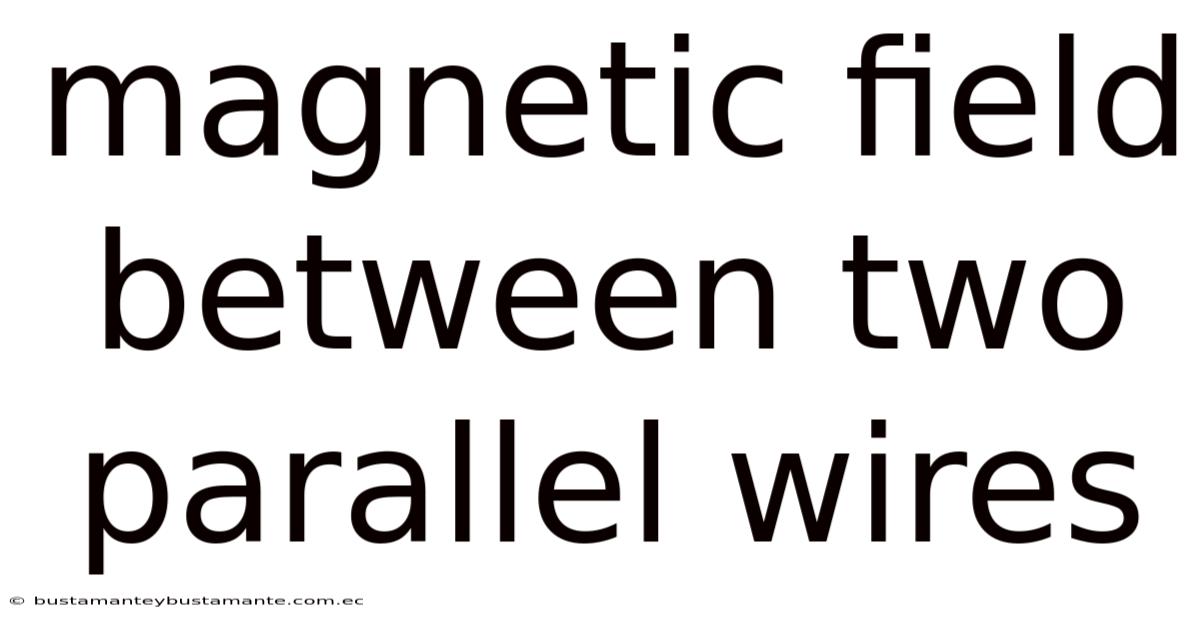 Magnetic Field Between Two Parallel Wires