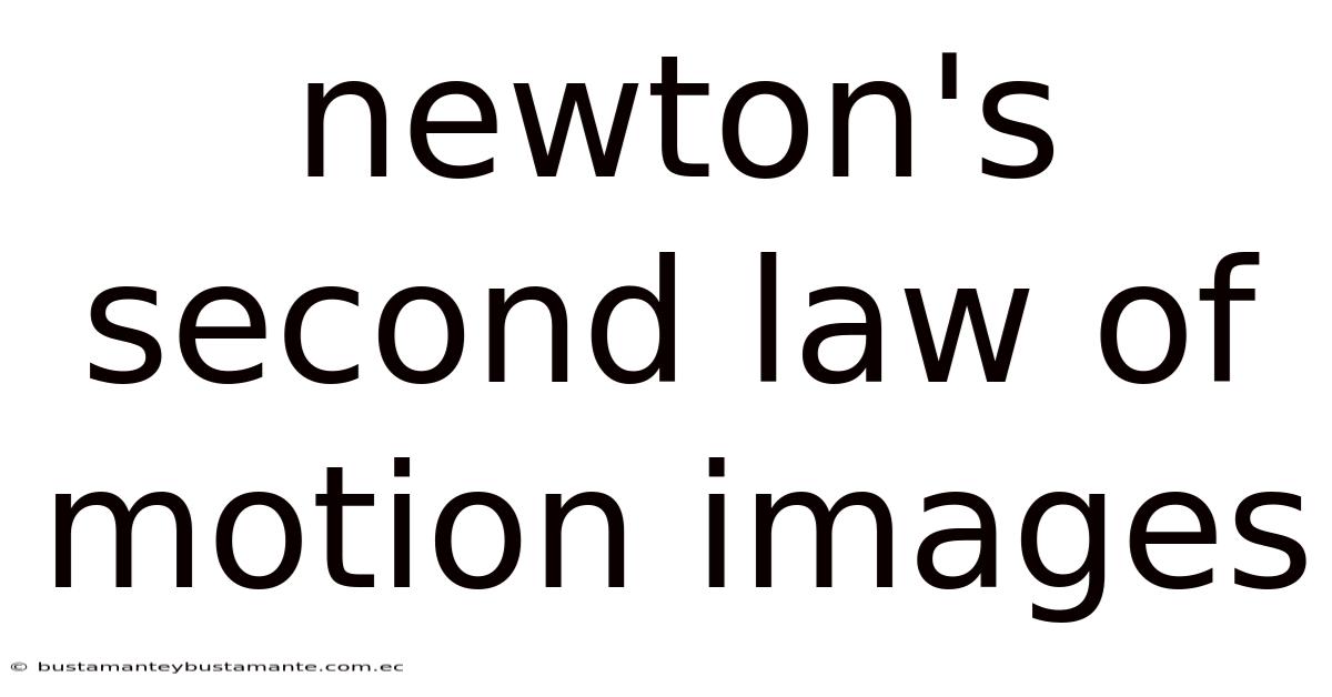 Newton's Second Law Of Motion Images