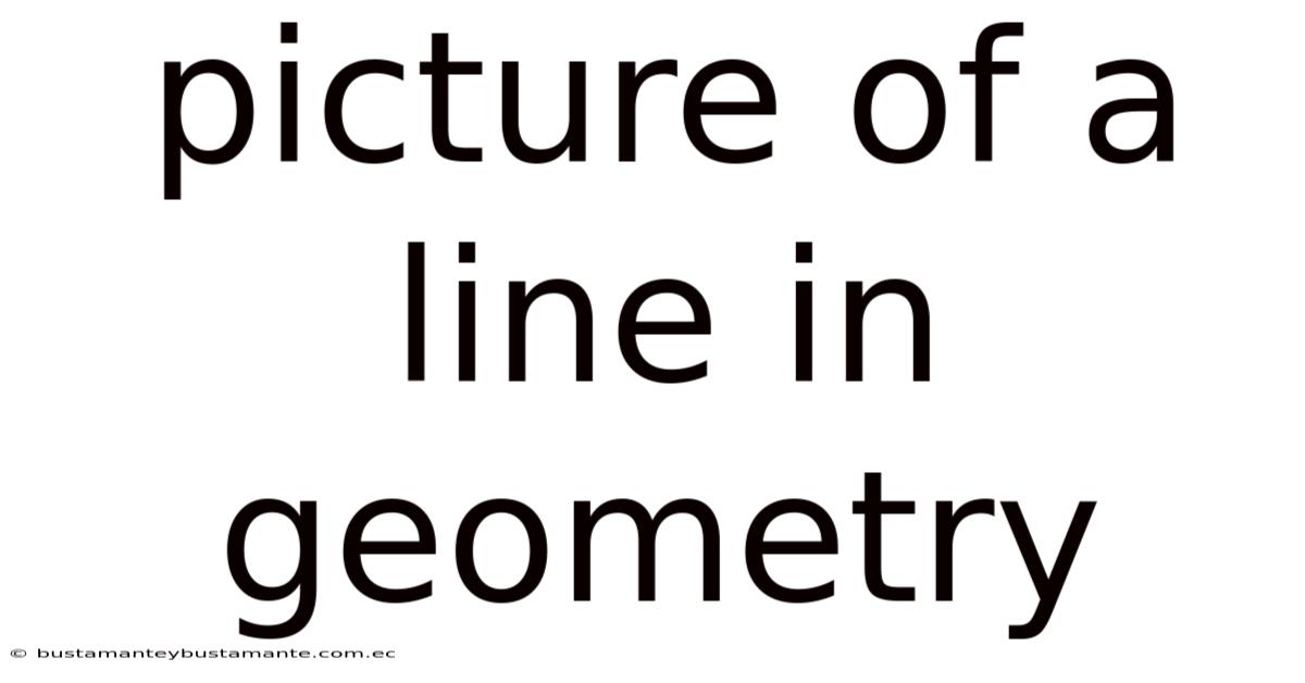 Picture Of A Line In Geometry