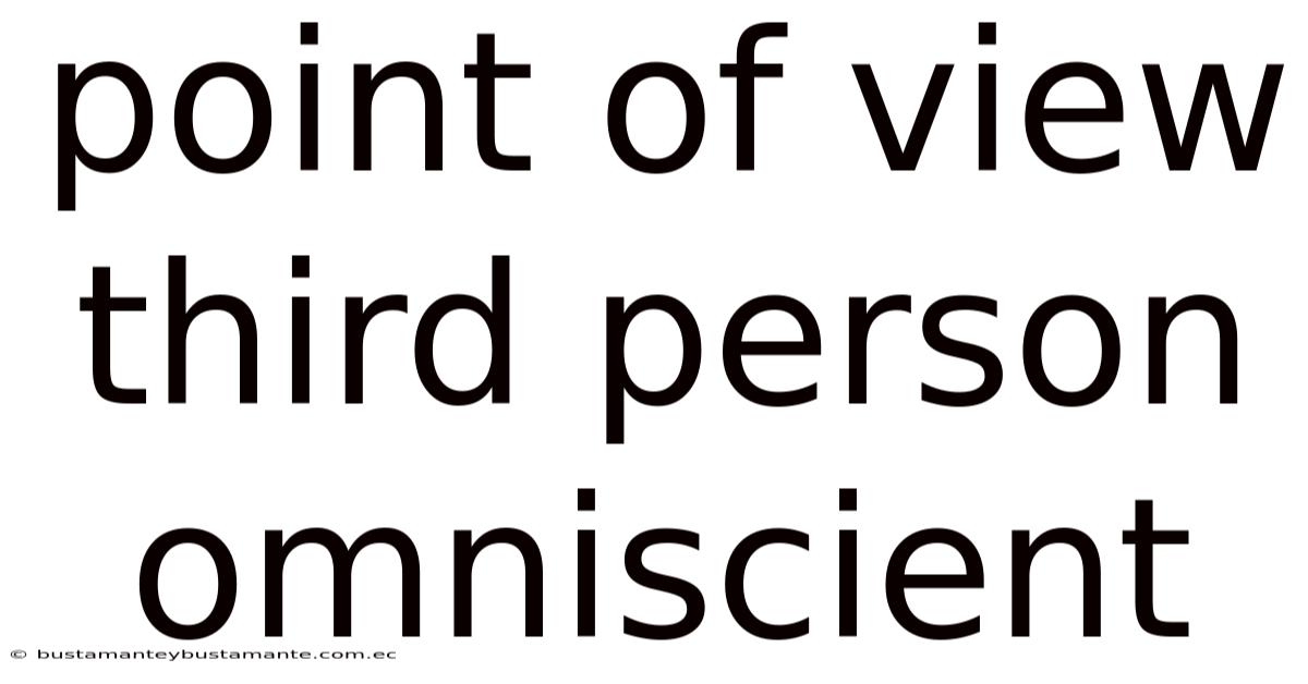 Point Of View Third Person Omniscient