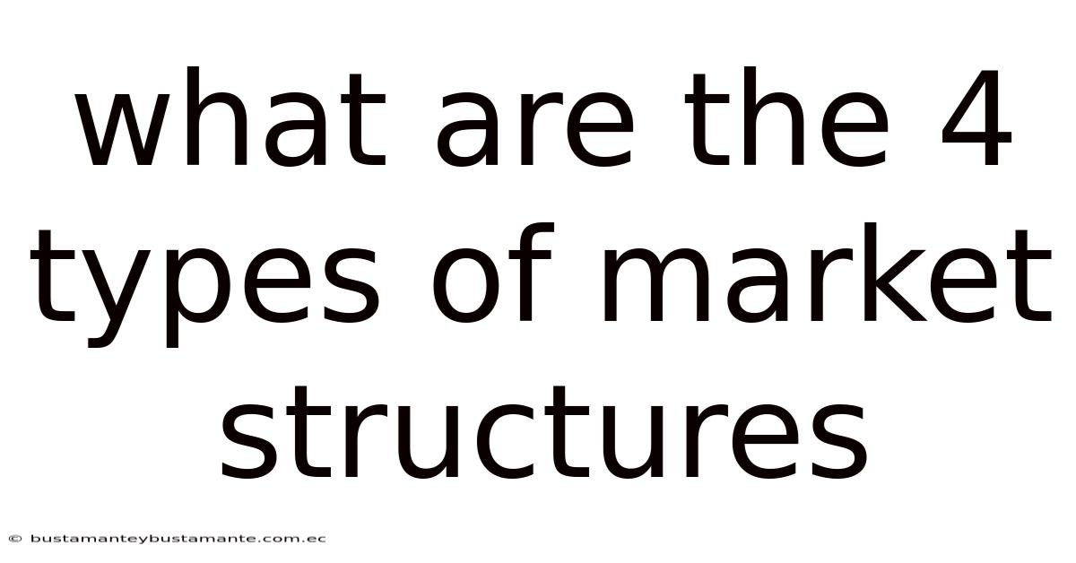 What Are The 4 Types Of Market Structures