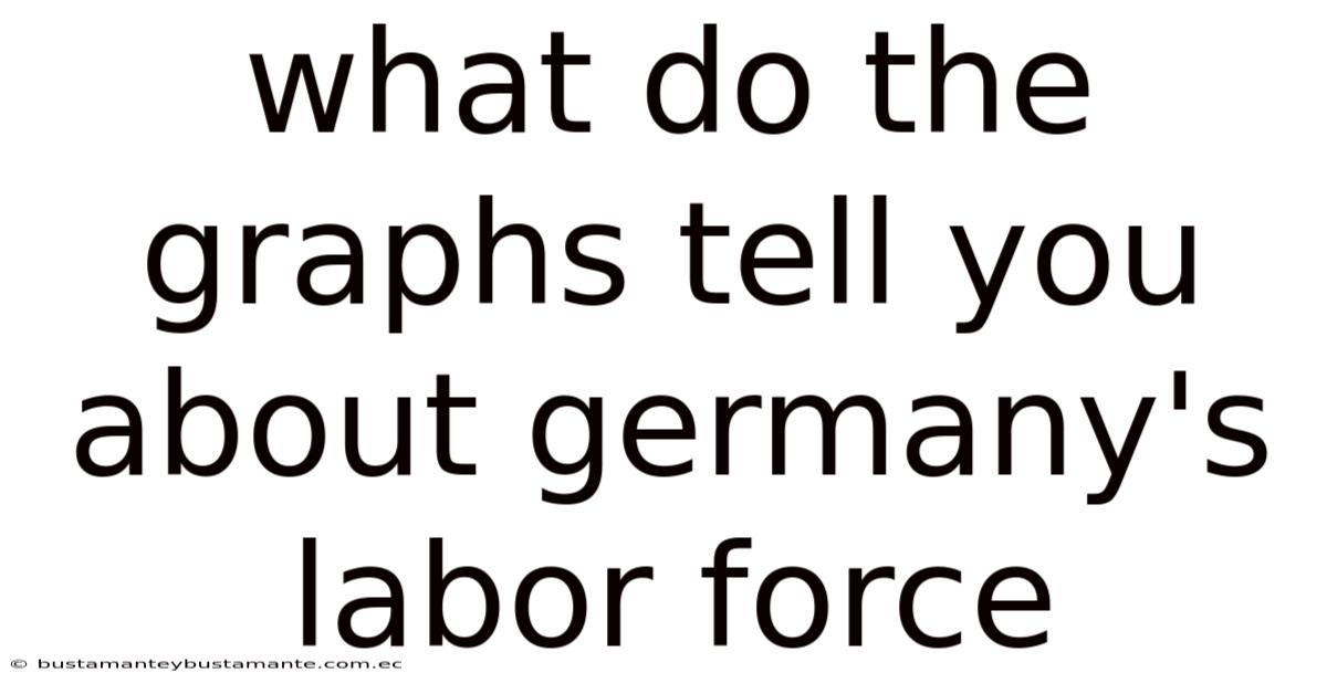What Do The Graphs Tell You About Germany's Labor Force