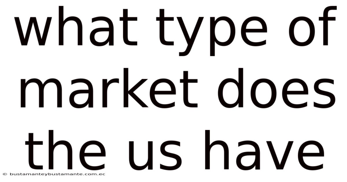 What Type Of Market Does The Us Have