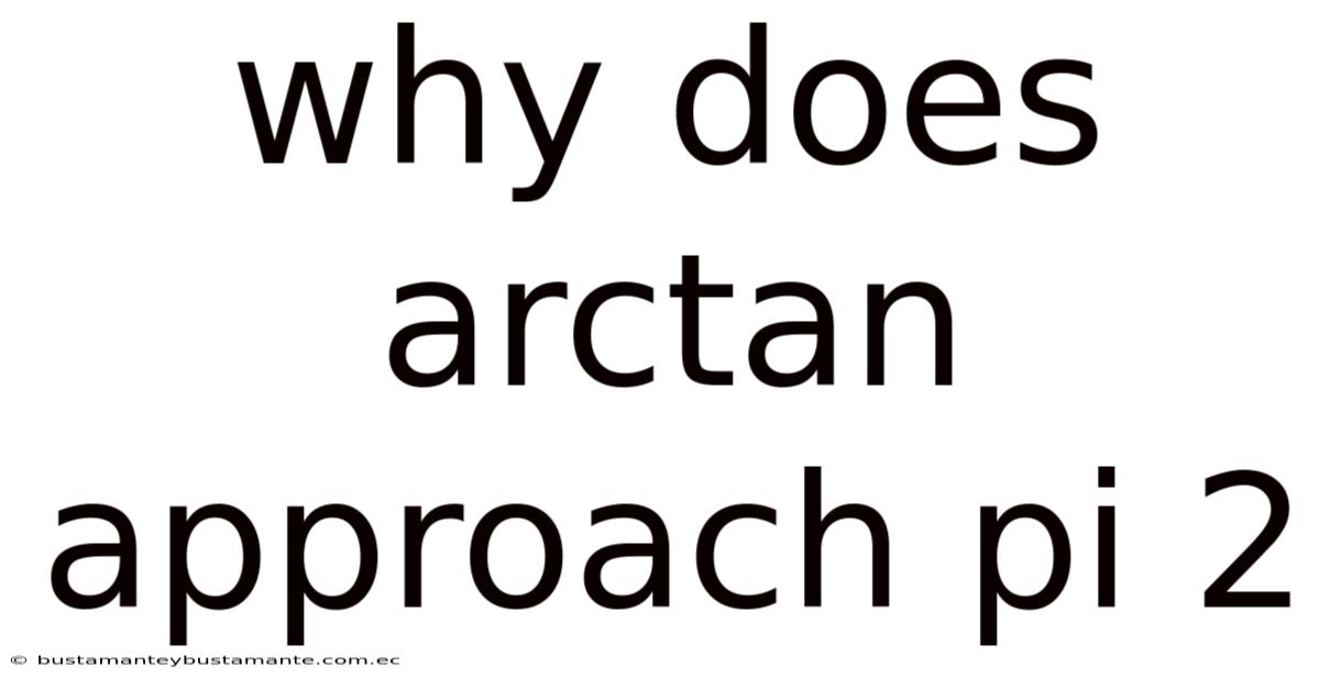 Why Does Arctan Approach Pi 2