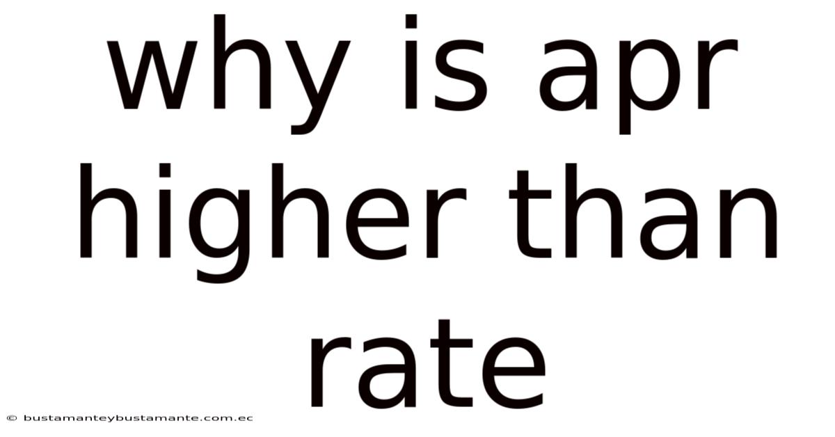 Why Is Apr Higher Than Rate